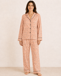 Women’s Peach Bloom Floral  Night Suit